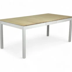 Vilja jatkopöytä 140-180x90, koivu-valkoinen