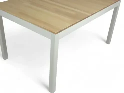 Vilja ruokapöytä 130x80, koivu-valkoinen
