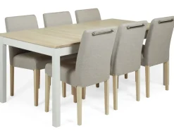 Vilja-Tähkä ruokaryhmä kuudelle, koivu-valkoinen